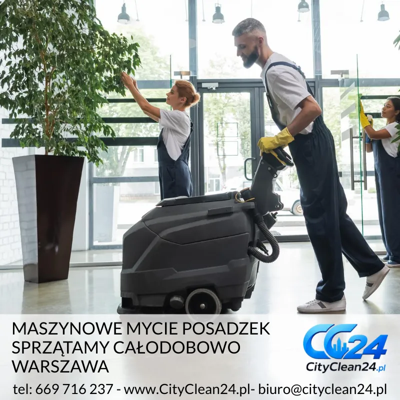 maszynowe mycie posadzek warszawa