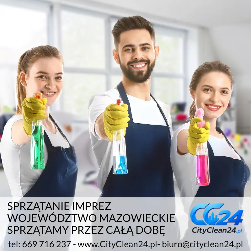 sprzątanie imprez województwo mazowieckie