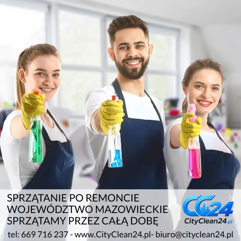 sprzątanie po remoncie województwo mazowieckie